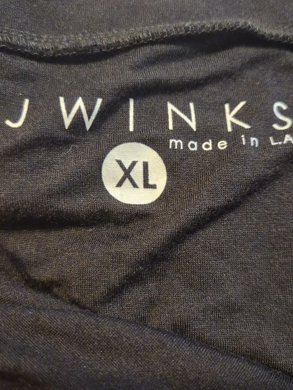 ​JJ WINKS Happy Hour Women's Black Top Made In USA NWOT XL